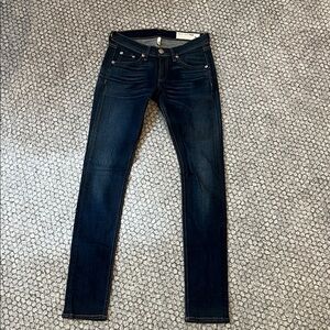Rag & Bone Dark Blue Skinny Jeans Size 24